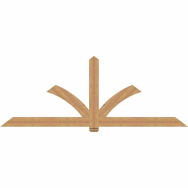Ekena Millwork Redmond Smooth Timber Gable Bracket, Western Red Cedar, 108"W x 40"H x 1 1/2"D x 5 1/2"F, 9/12 Pitch GBW108X40X0206RED00SWR - main